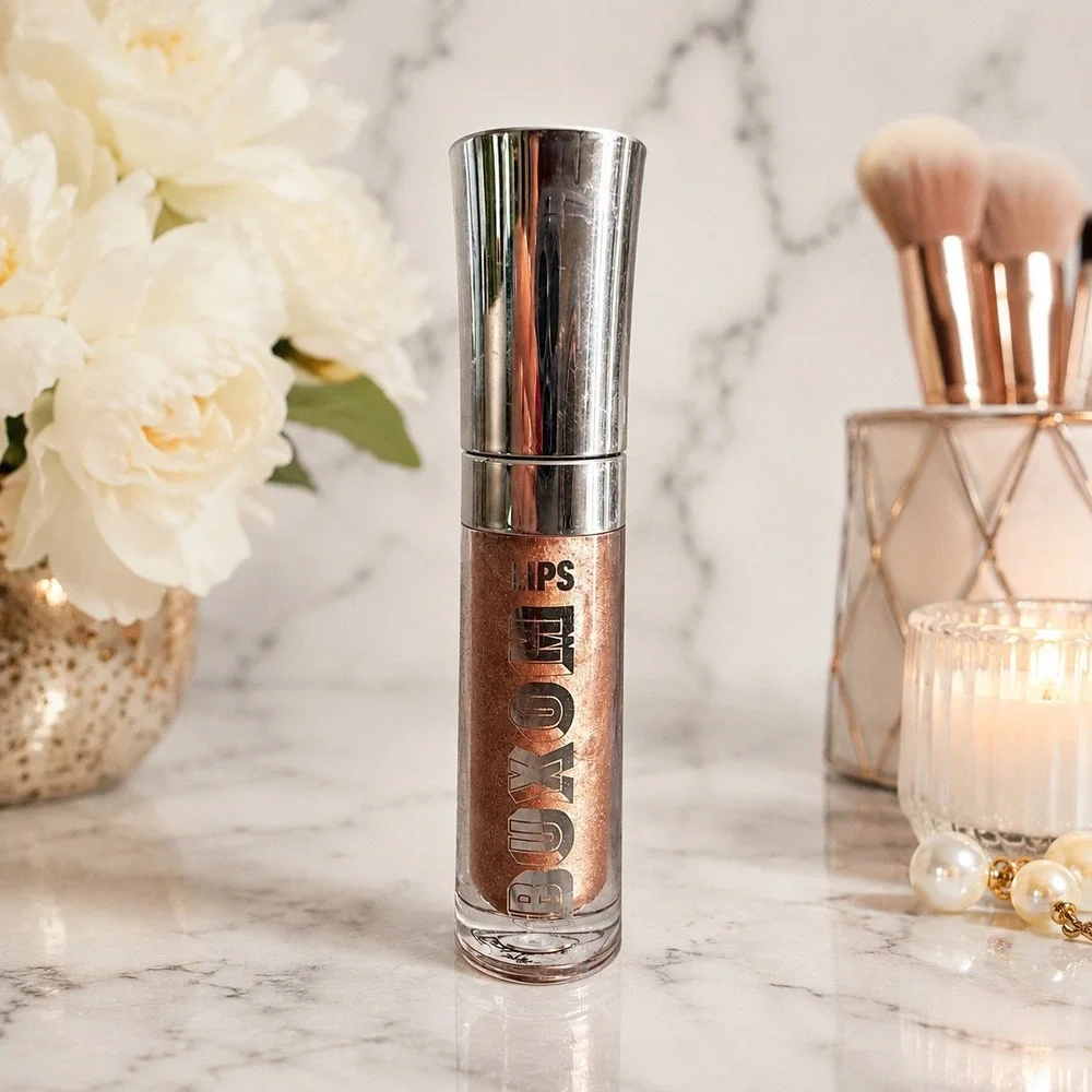 Buxom MERRY Full-On Lip Polish Plumping Gloss Shimmer 0.07oz Bare Escentuals